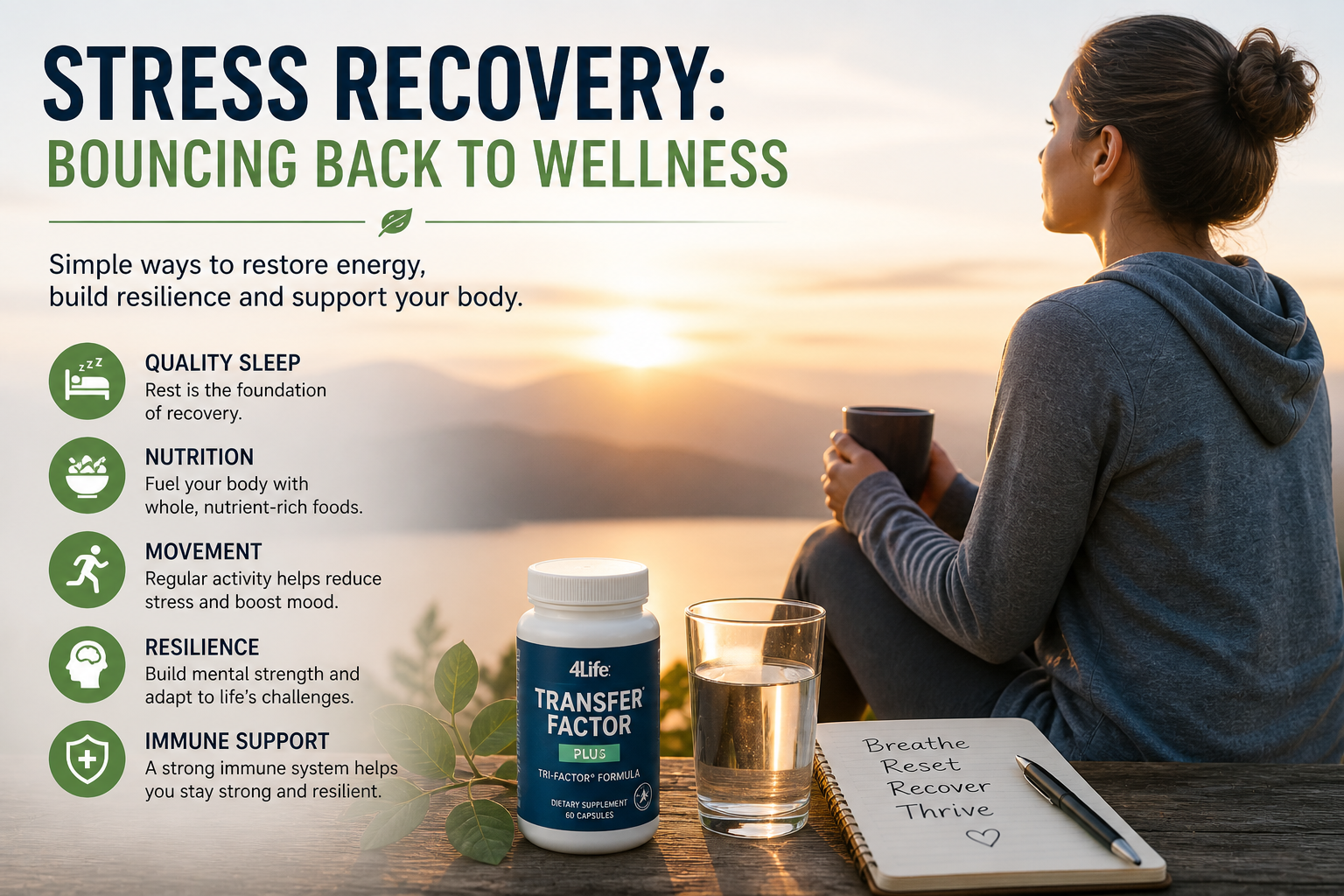 Rebuilding energy and resilience after stress